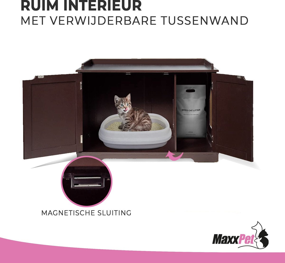 MaxxPet Houten kattenhuis