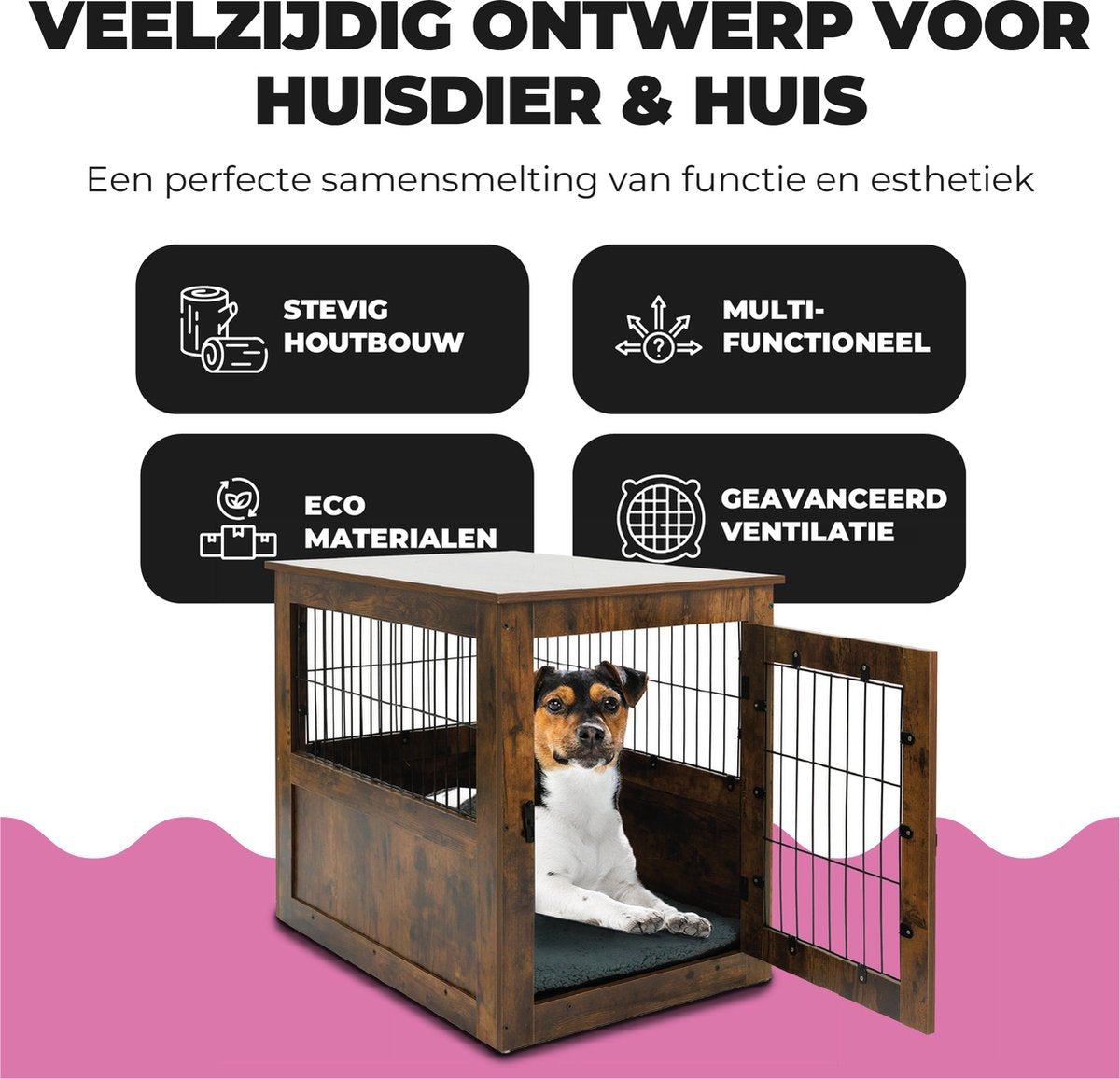 MaxxPet Houten honden bench