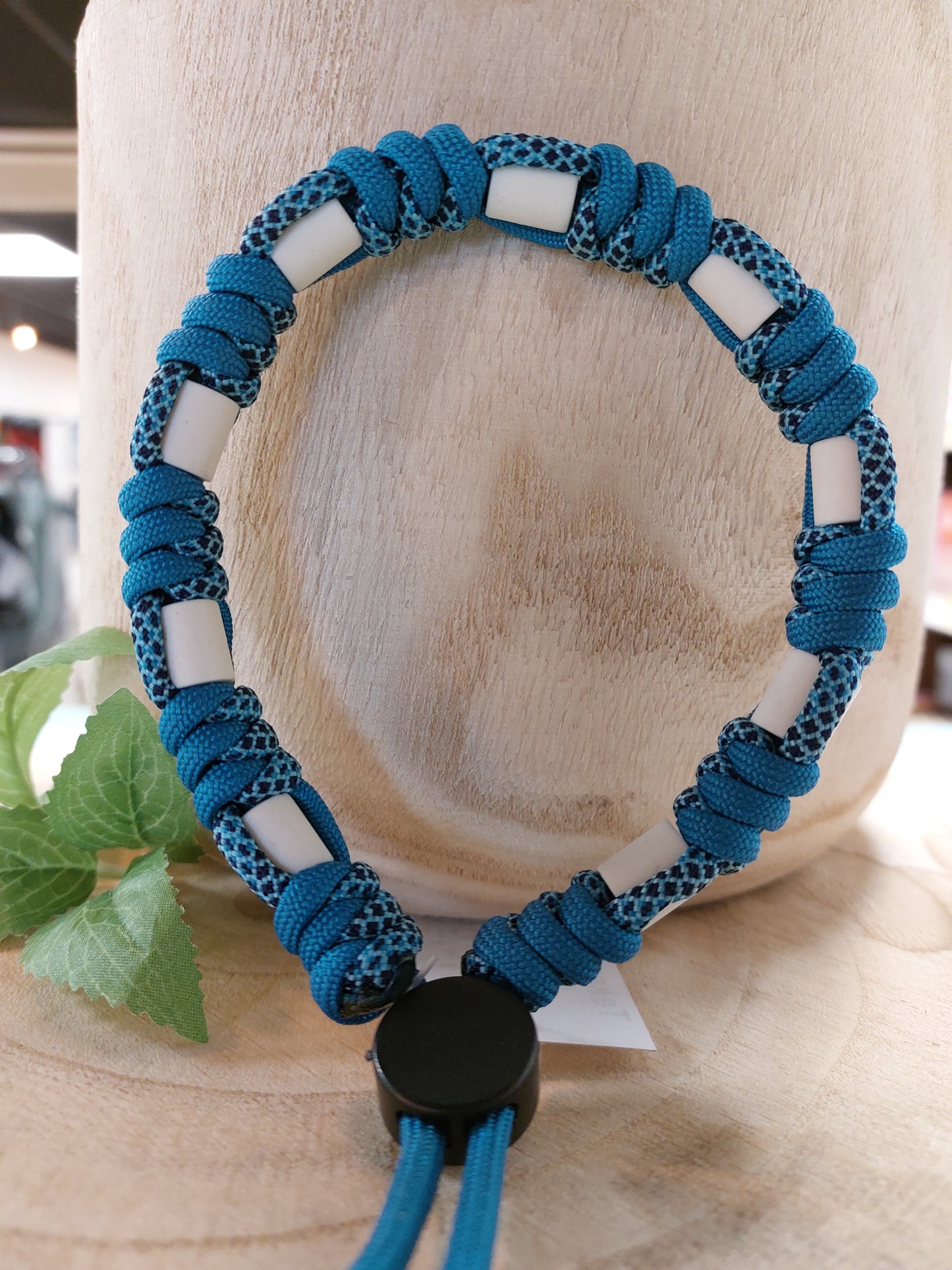 Bij-Zalme tekenband blauw/blauw