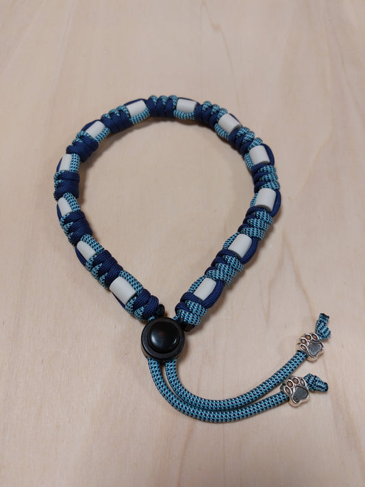 Bij-Zalme tekenband donkerblauw/blauw