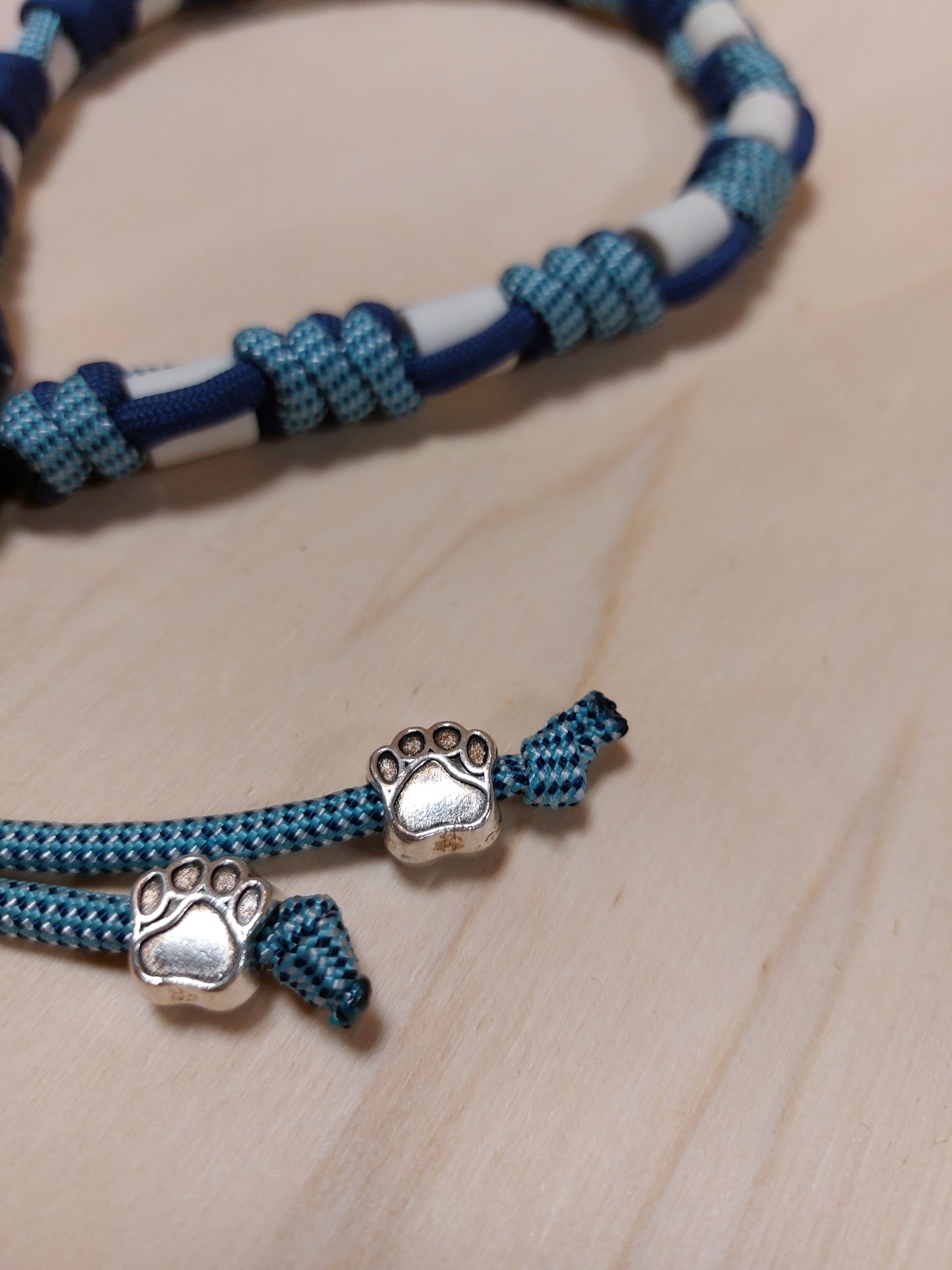 Bij-Zalme tekenband donkerblauw/blauw