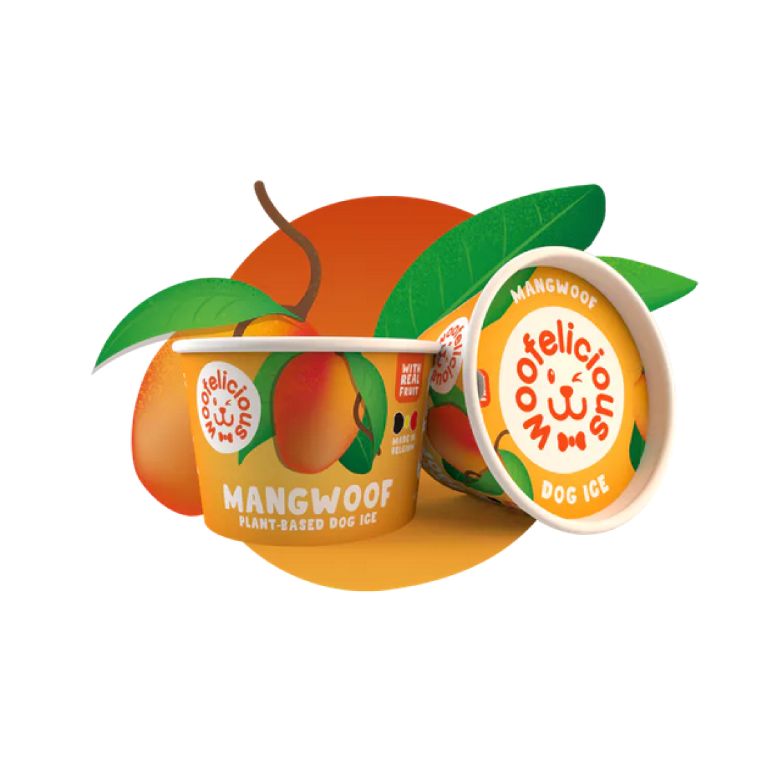 Woofelicious hondenijs mango